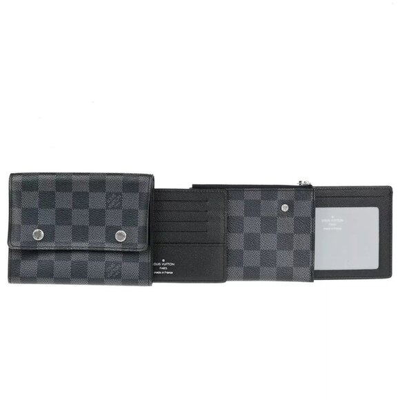 LOUIS VUITTON Compact Modulable Wallet Damier Graphite Black - Picture 1 of 16